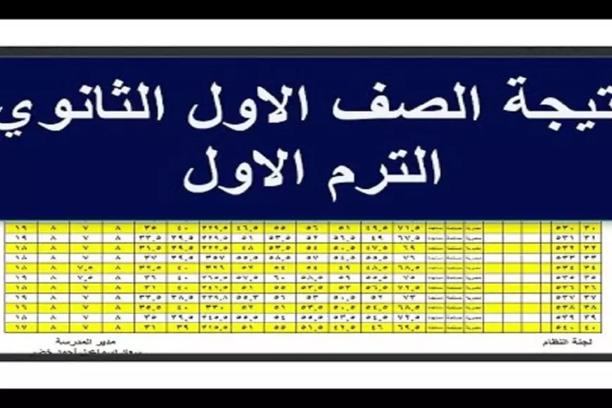 نتيجة الصف الاول الثانوي الترم الاول 2025 برقم الجلوس عبر moe.gov.eg موقع وزارة التربية والتعليم