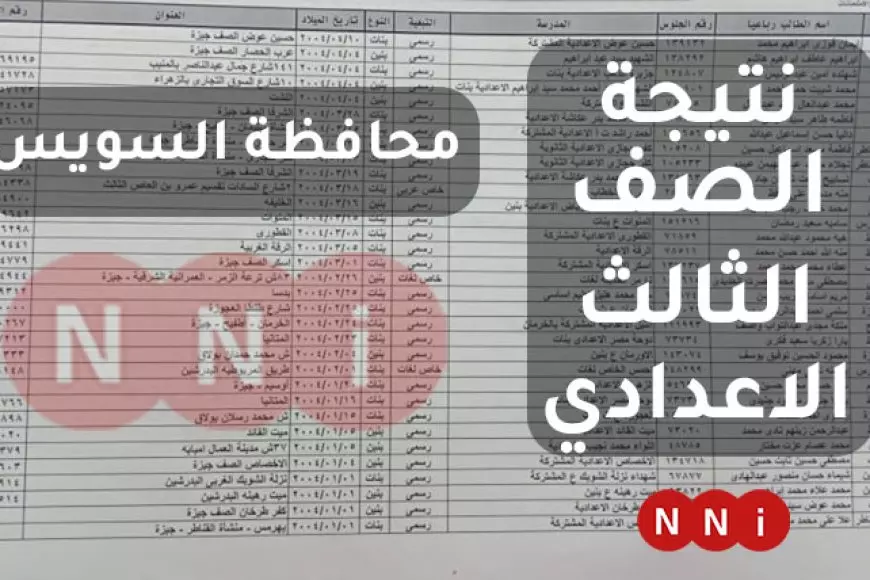 رسميا.. رابط نتيجة الشهادة الإعدادية محافظة السويس 2025 برقم الجلوس وروابط محافظات أخرى للاستعلام